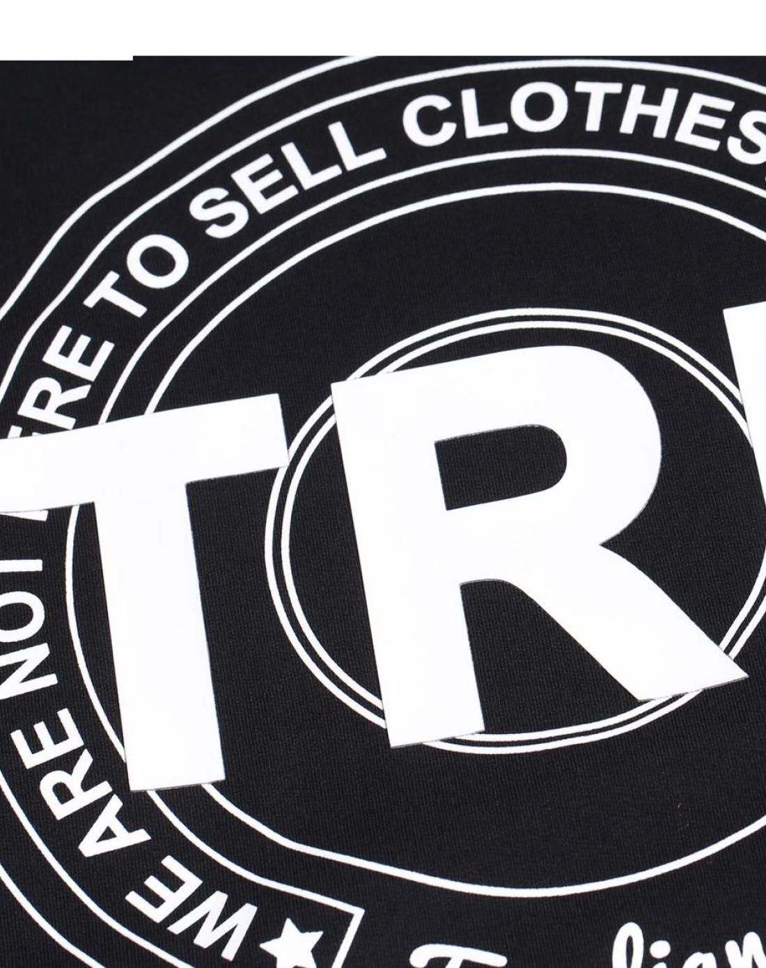 trendiano棉质字母圆领套头卫衣黑色3hc1040540090_唯品会