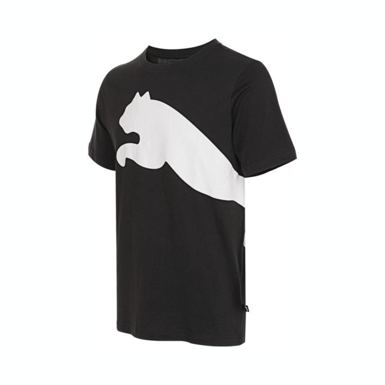 Puma Logo Printing Round Collar Male Black