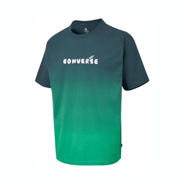 Converse 日常运动休闲 男女同款短袖t恤 In Green