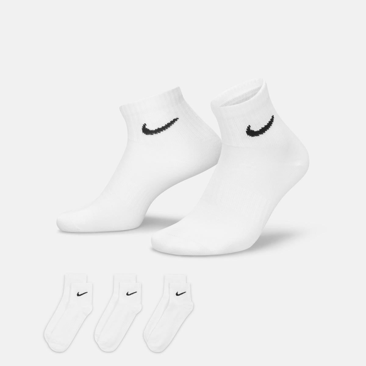 Nike 三双装夏季男女训练袜透气柔软薄款运动袜子中筒袜