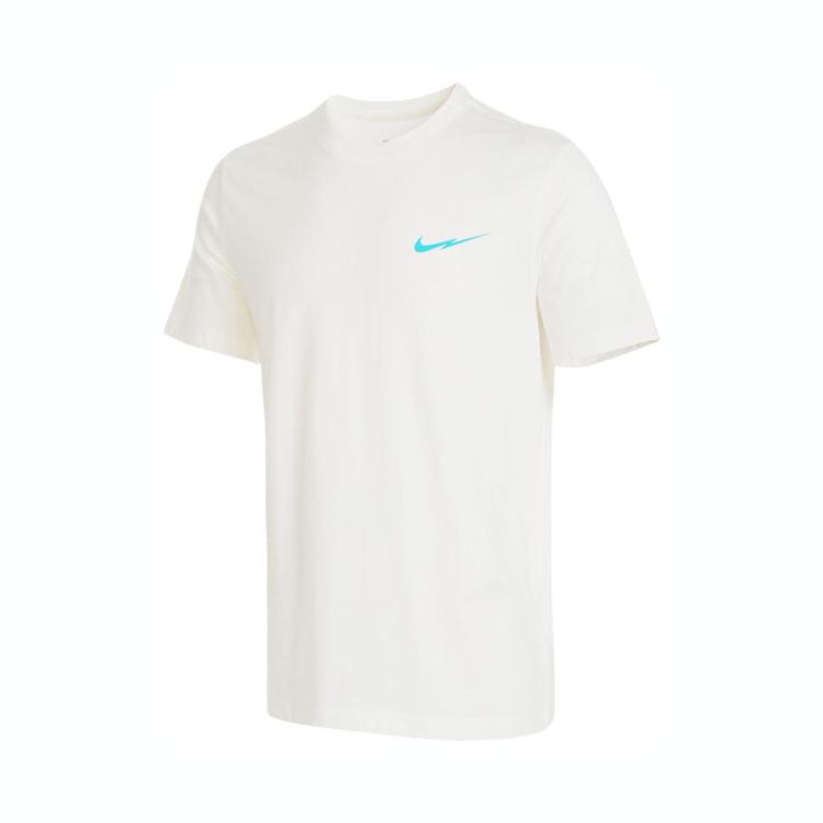 Nike 简约百搭 时尚休闲 男子短袖t恤 In White