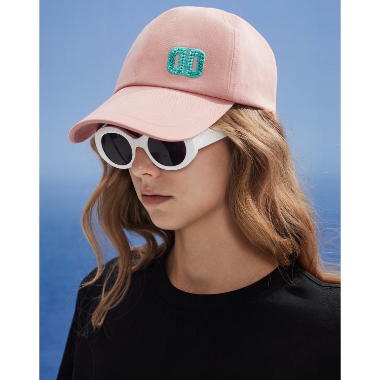 Dkny 【航海之旅】logo亮片绣女式棒球帽2024春夏 In Pink