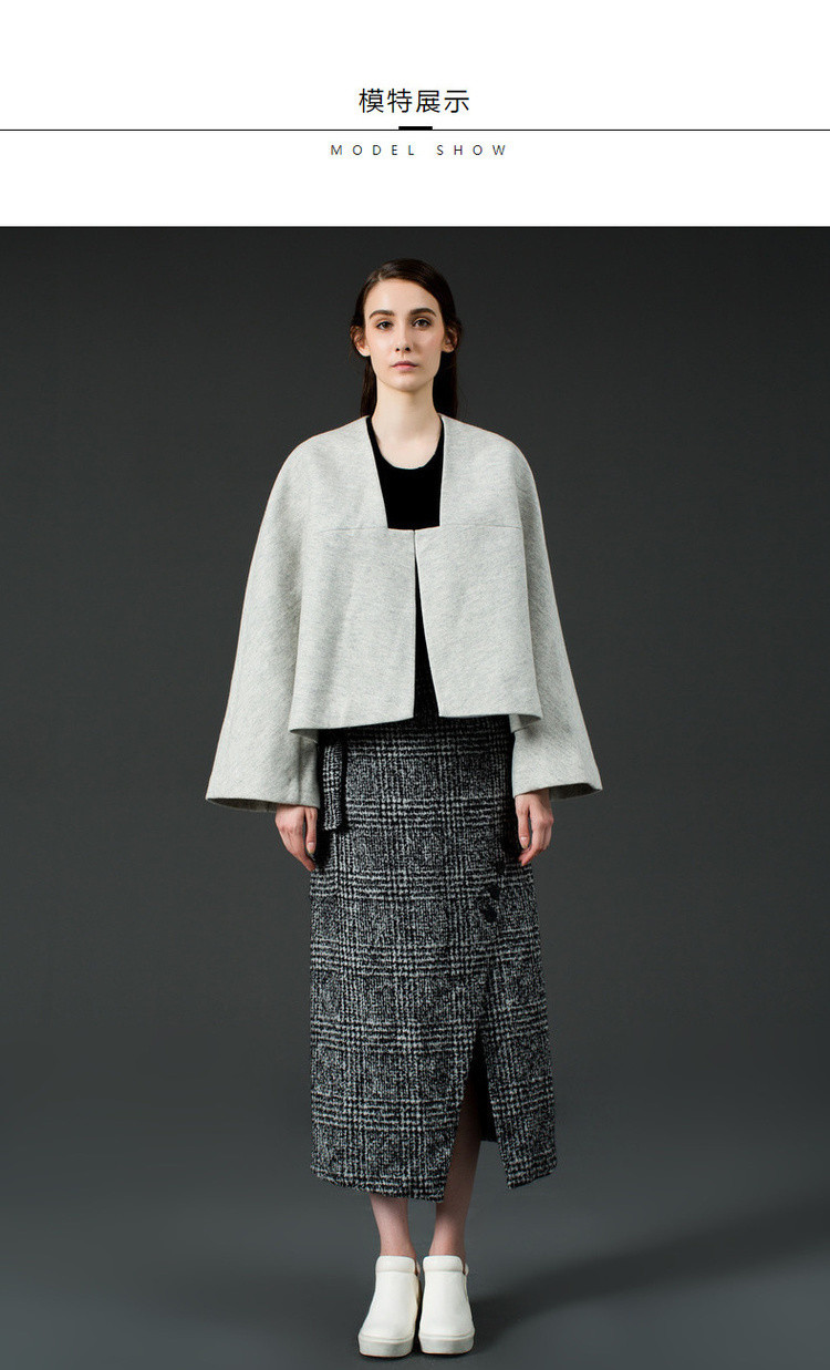 朱崇恽新款玛丝菲尔前叠式外套