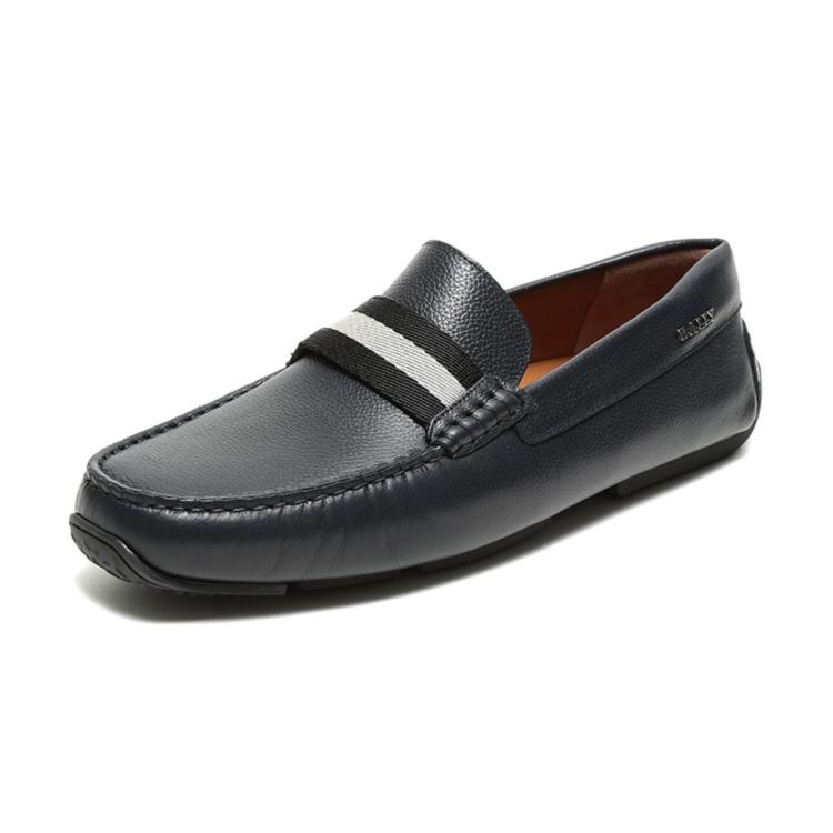 Bally Pearce Driving Loafer In Black,bovine,printed