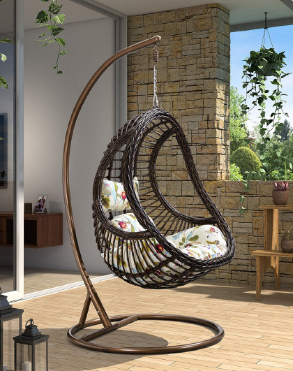 阳台吊椅鸟巢秋千室内单人摇椅户外懒人摇篮椅成人吊篮藤椅