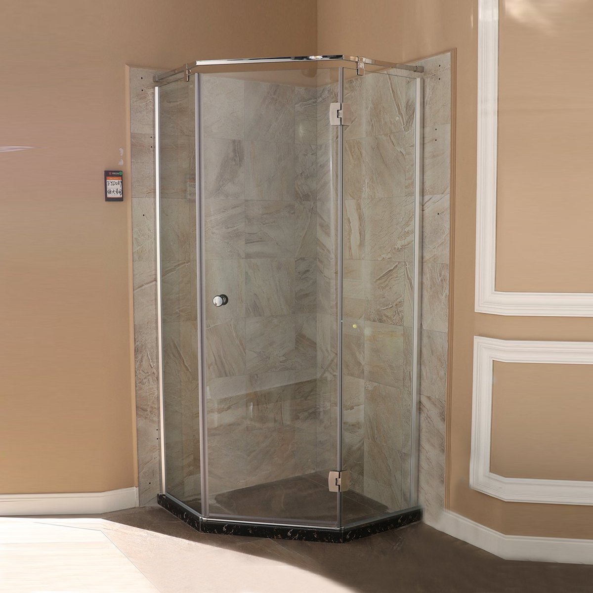 英皇淋浴房钻石形 整体浴室玻璃隔断干湿分离沐浴房304不锈钢定制