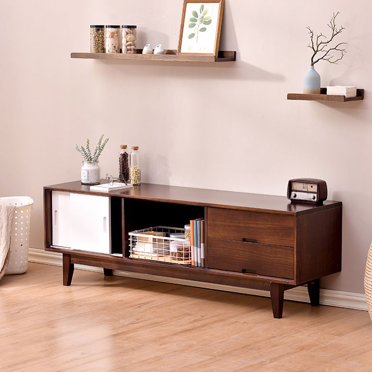 客厅电视柜茶几组合套装北欧卧室储物柜收纳柜抽屉置物柜斗柜送货上门