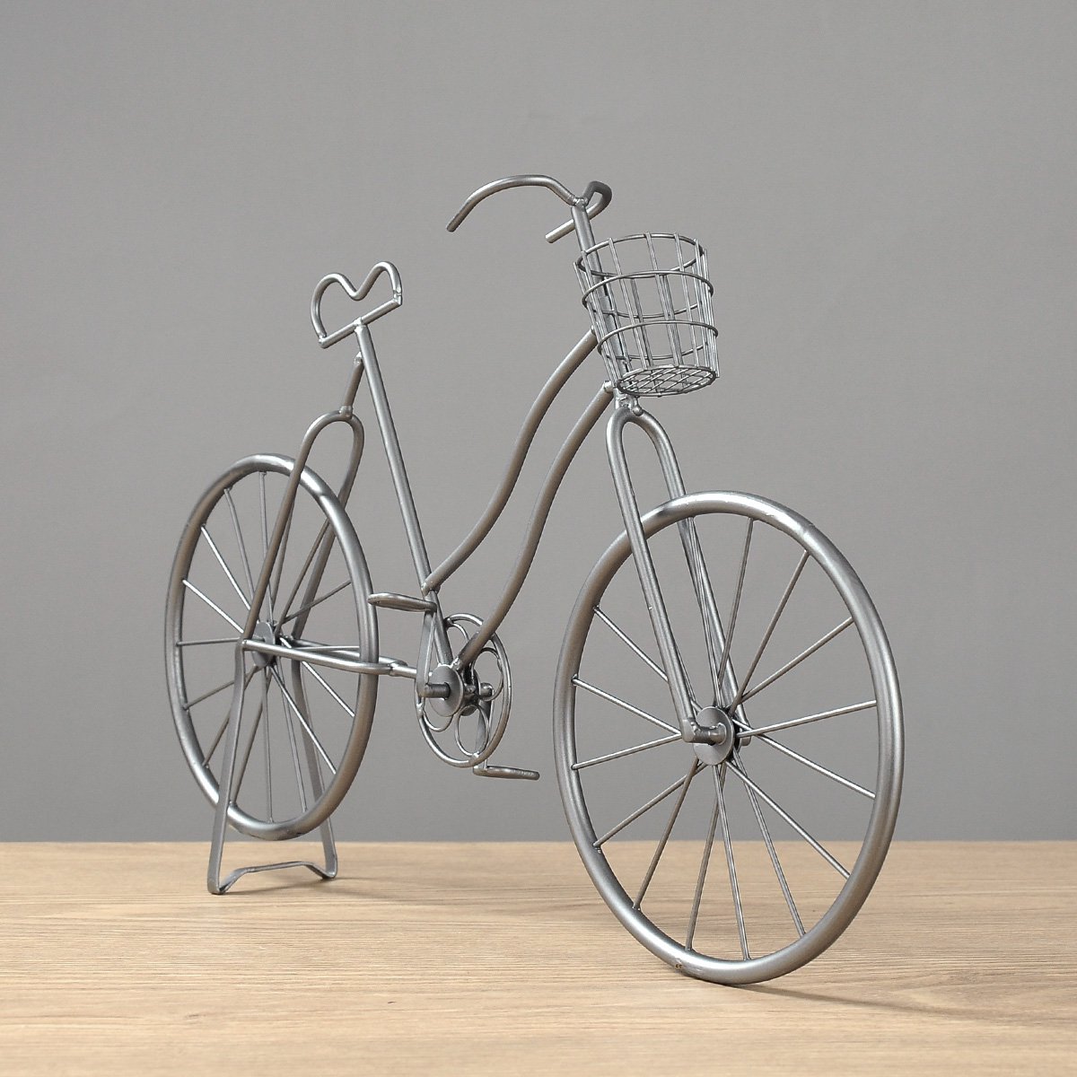 复古铁艺自行车模型装饰品创意书桌书架儿童房摆设手工工艺品摆件