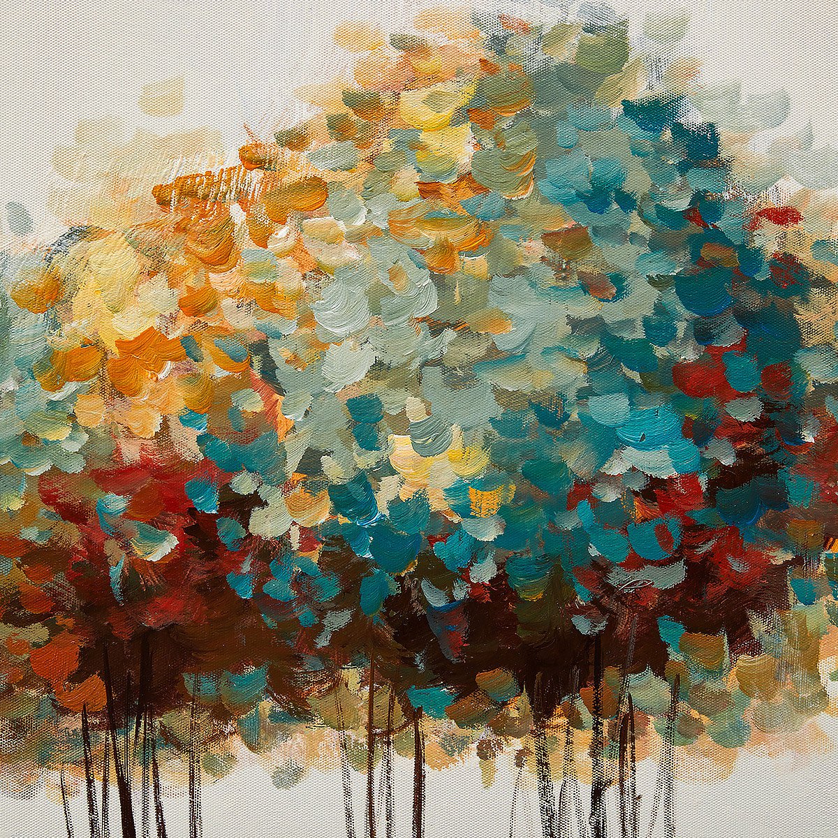 美式欧式简约卧室客厅多三联手绘油画创意现代话走廊装饰