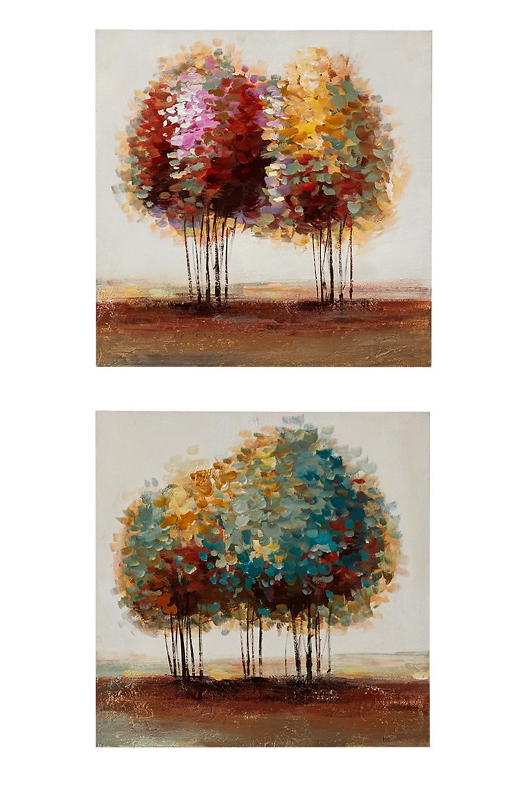 美式欧式简约卧室客厅多三联手绘油画创意现代话走廊装饰