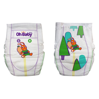 欧贝比ohbaby超薄透气婴儿纸尿裤s码数32片