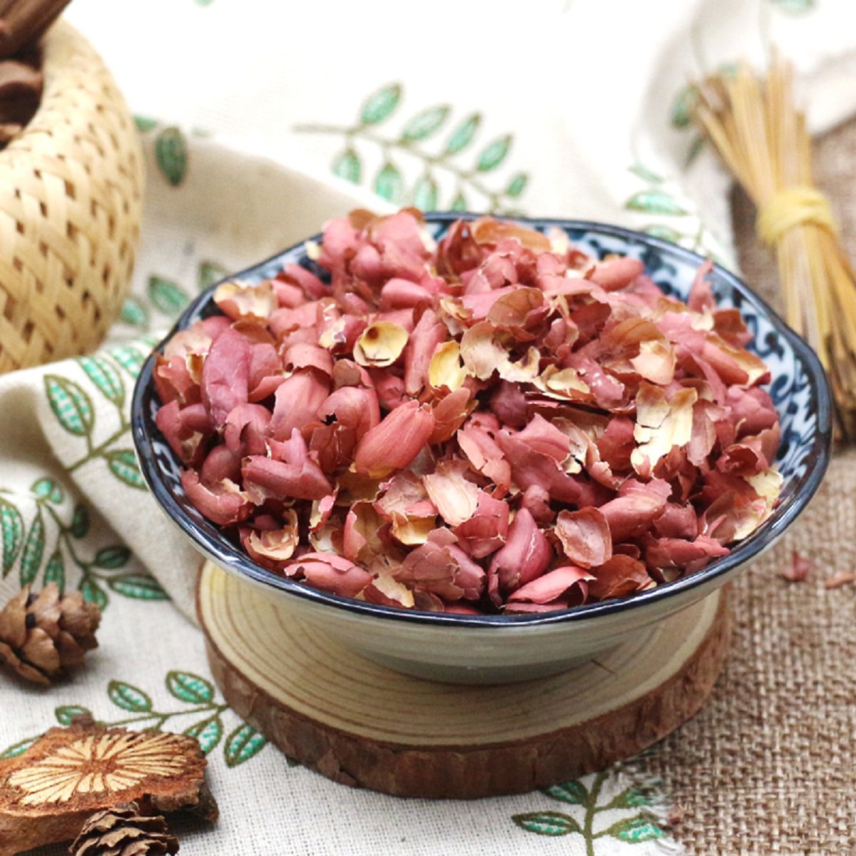 花生衣 红皮花生红衣 新货生剥四粒红花生皮500g