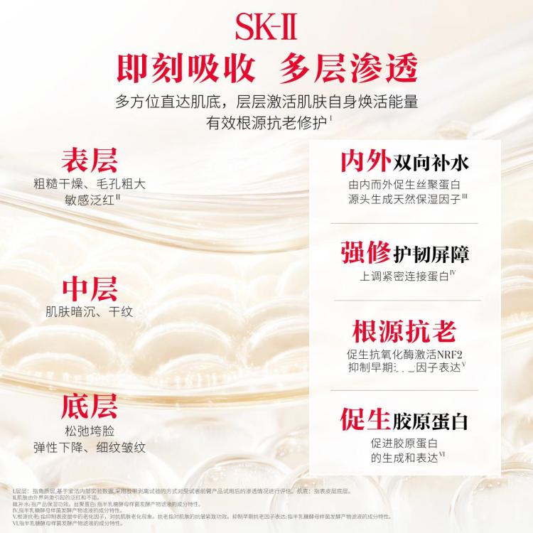 SK-II 【唯品试用】神仙水10ml面部精华抗皱紧致精华护肤品旅行装