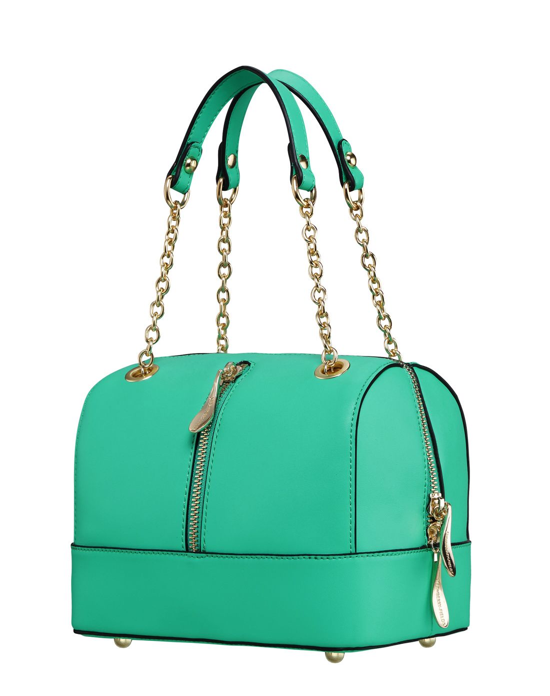 湖水绿优雅名媛纳帕手提/斜挎包