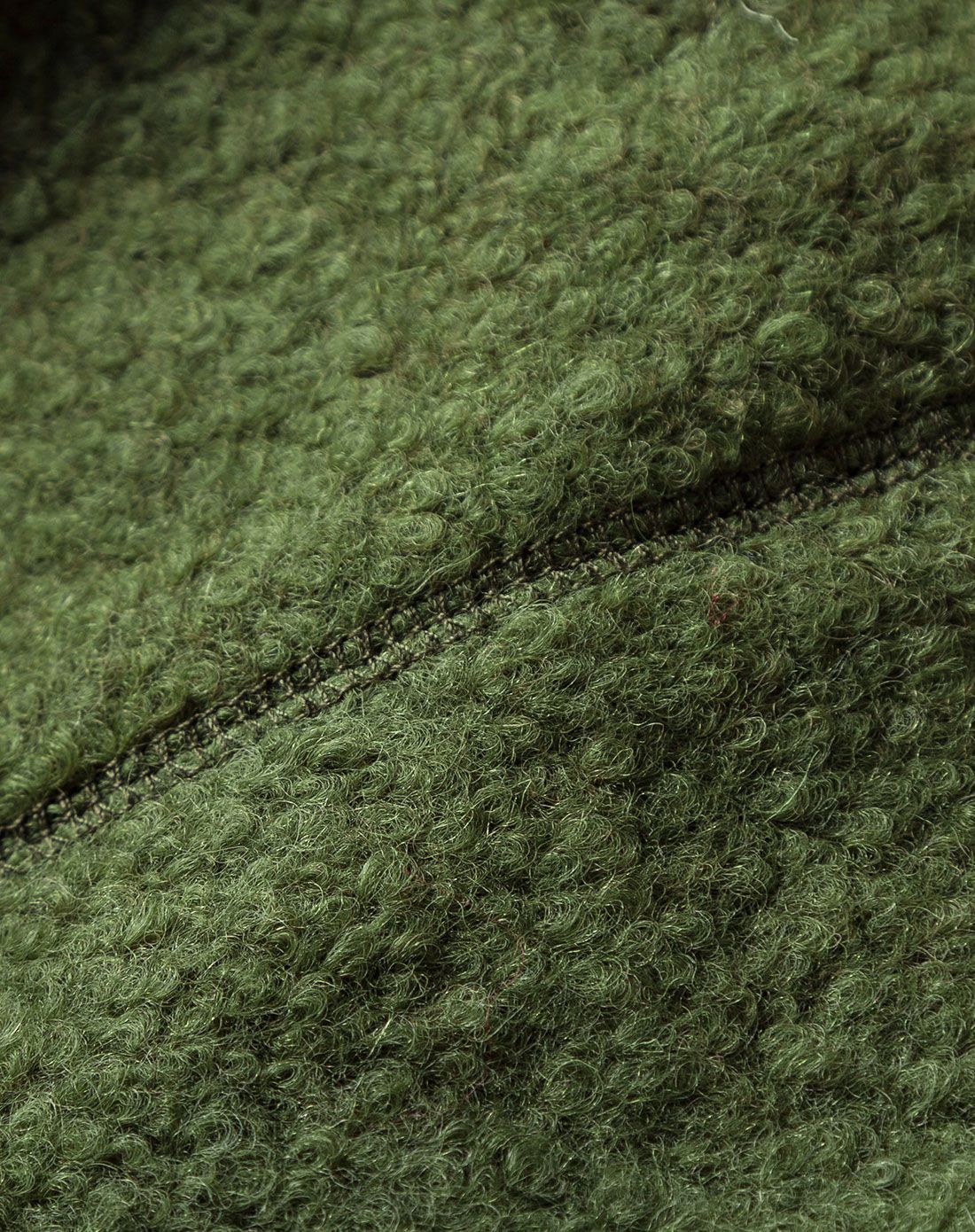 (特惠)橄榄绿圈圈呢知性优雅大衣