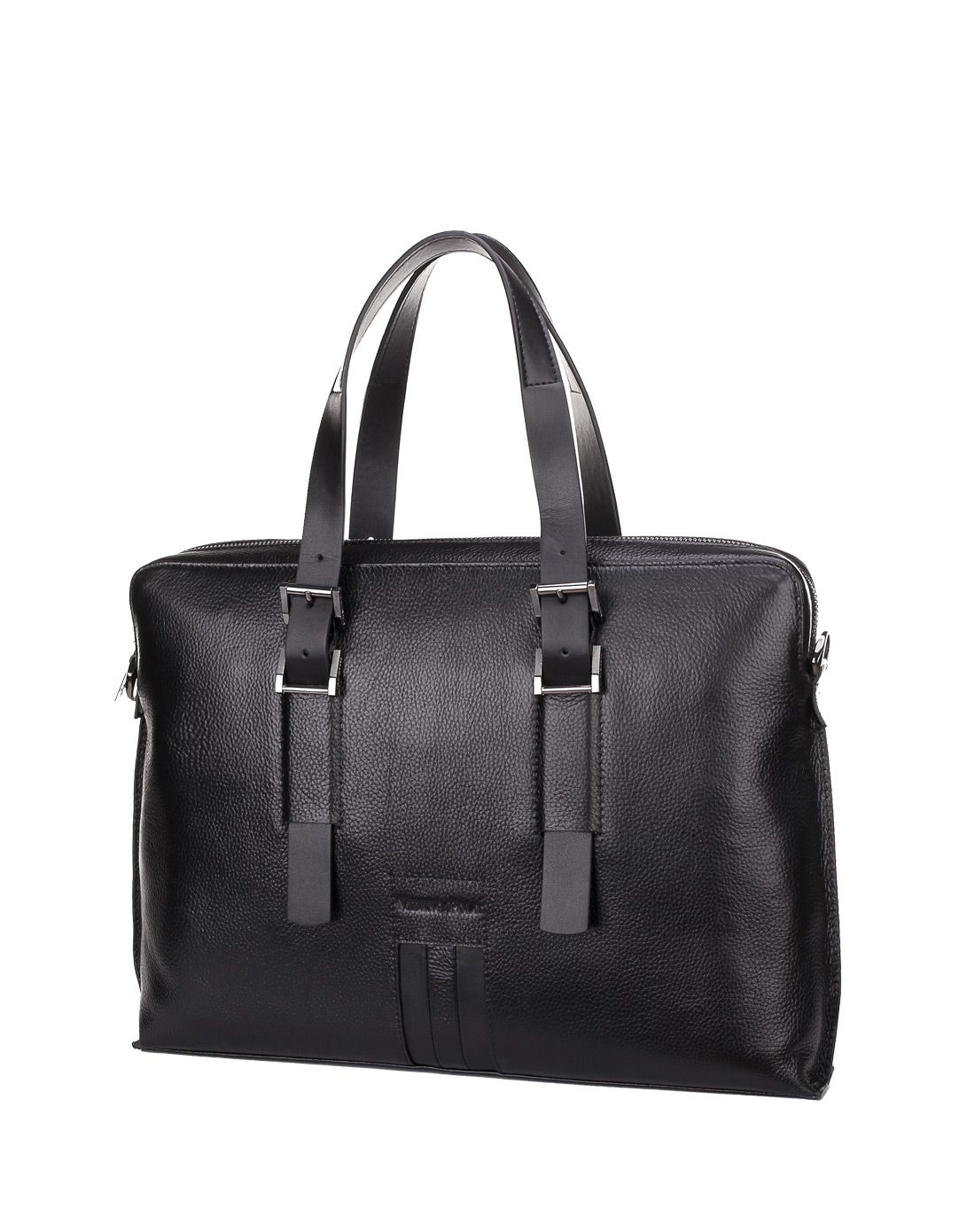 男款黑色牛皮手提包