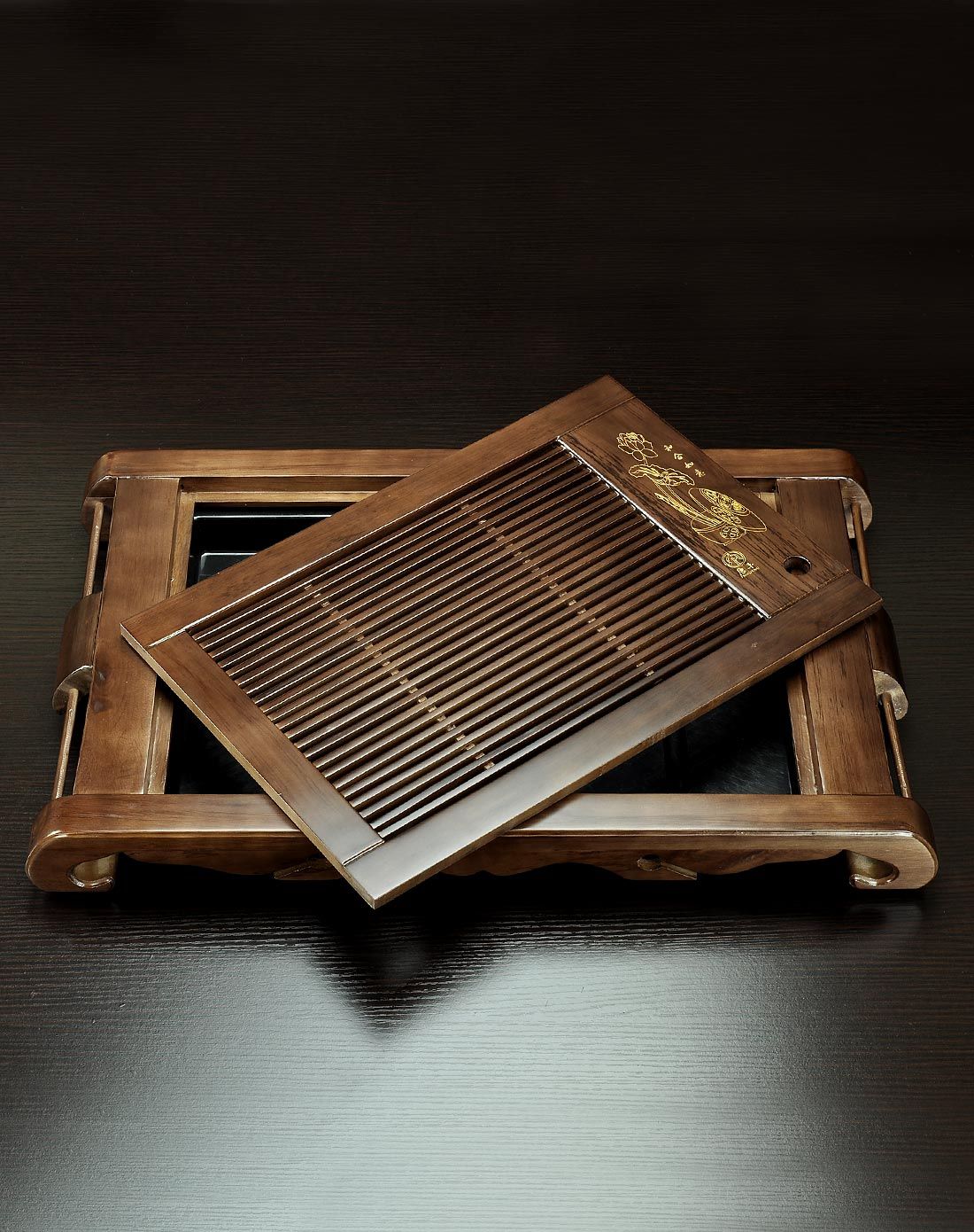 和合如意实木茶盘61cm*38cm