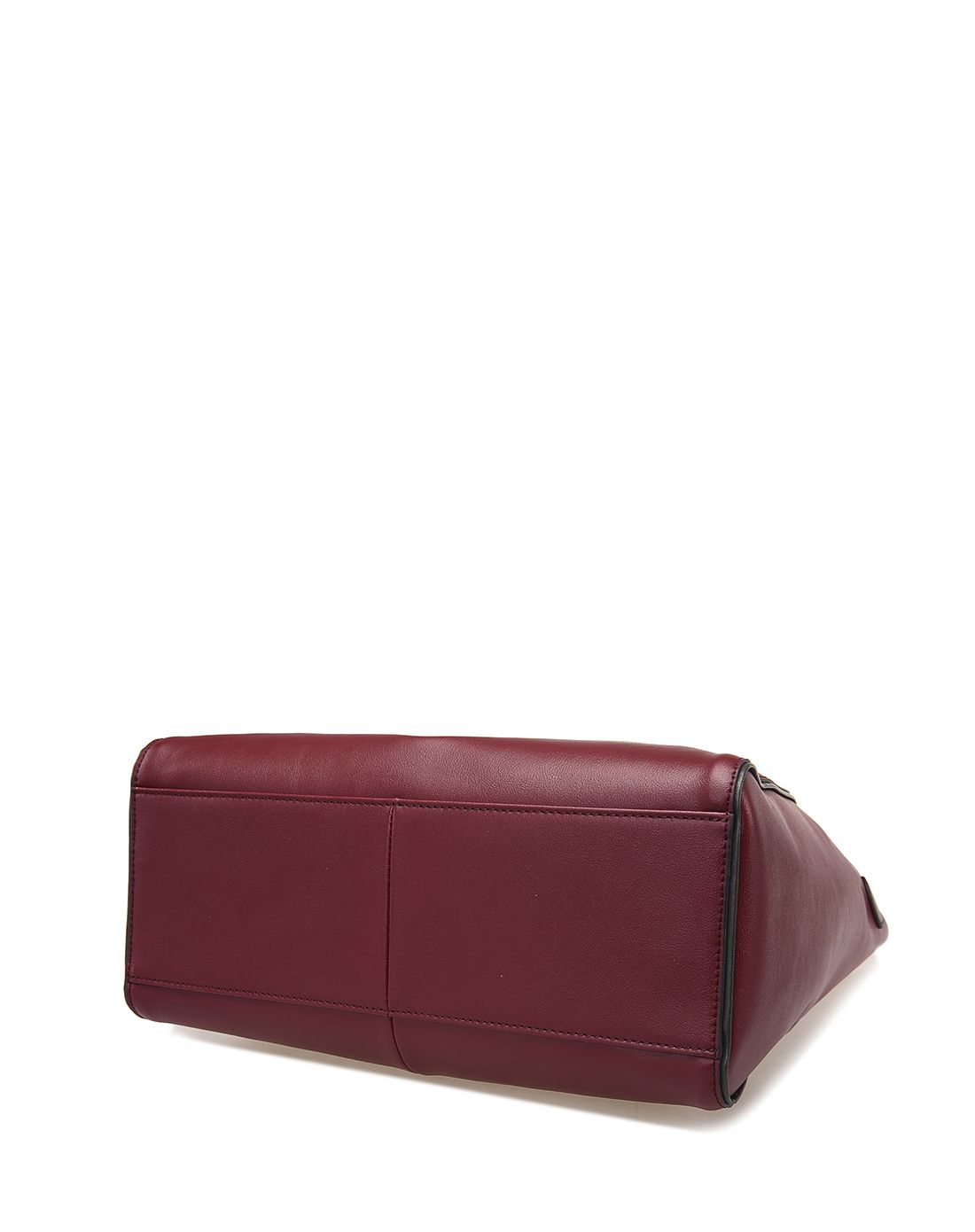 专柜秋冬款酒红/墨绿牛皮单肩斜挎包