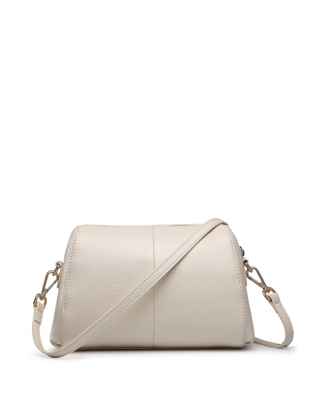 女款米白色2015新款时尚压花单肩包