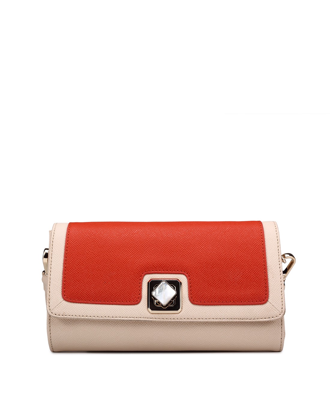 新款经典撞色牙签纹全皮女士单肩包