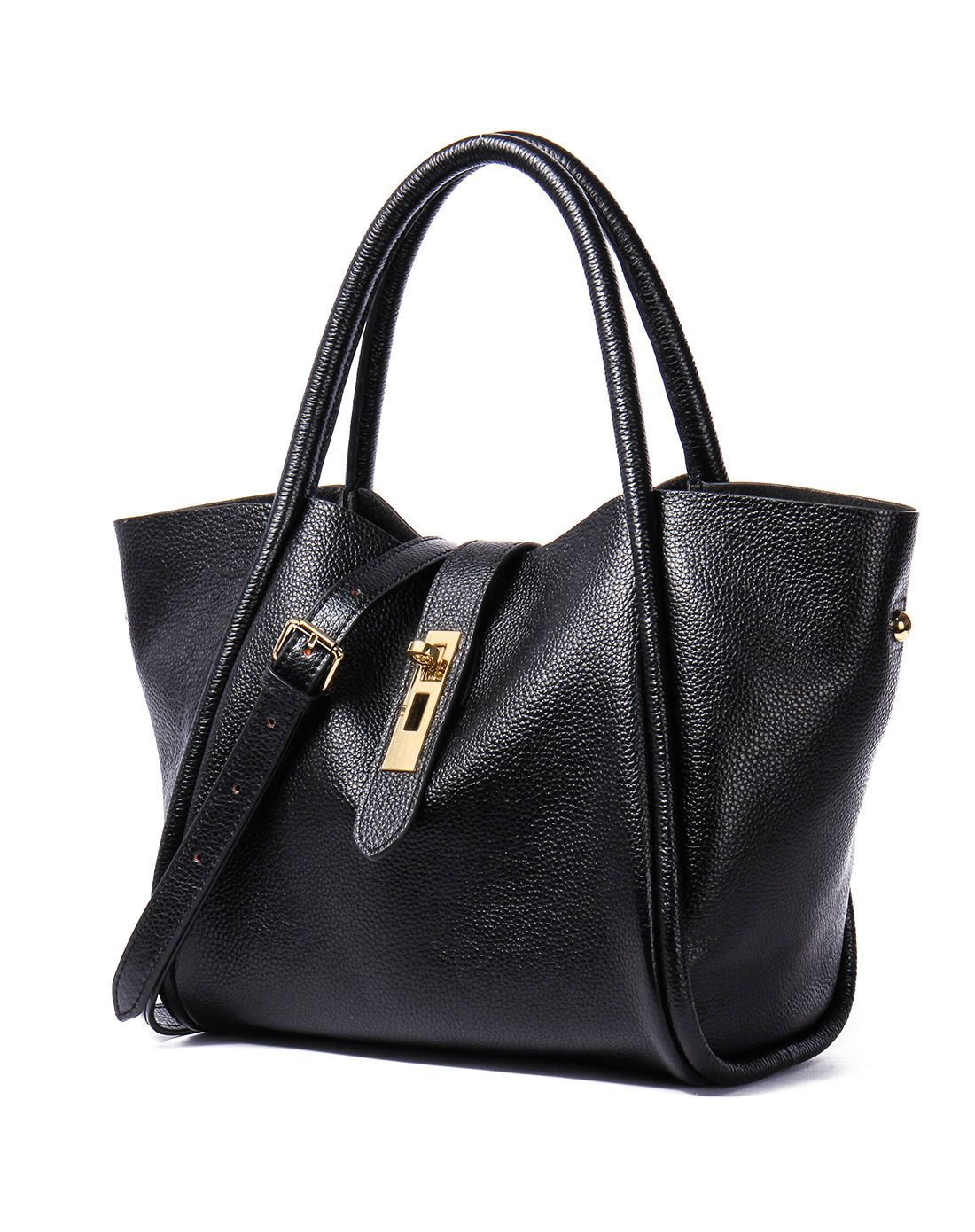 那沃nawo箱包男女女士黑色牛皮休闲舒适面料手提单肩包n15420111_唯品