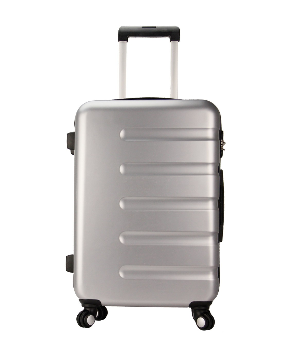 trablog新品横向波纹银色拉杆箱20寸