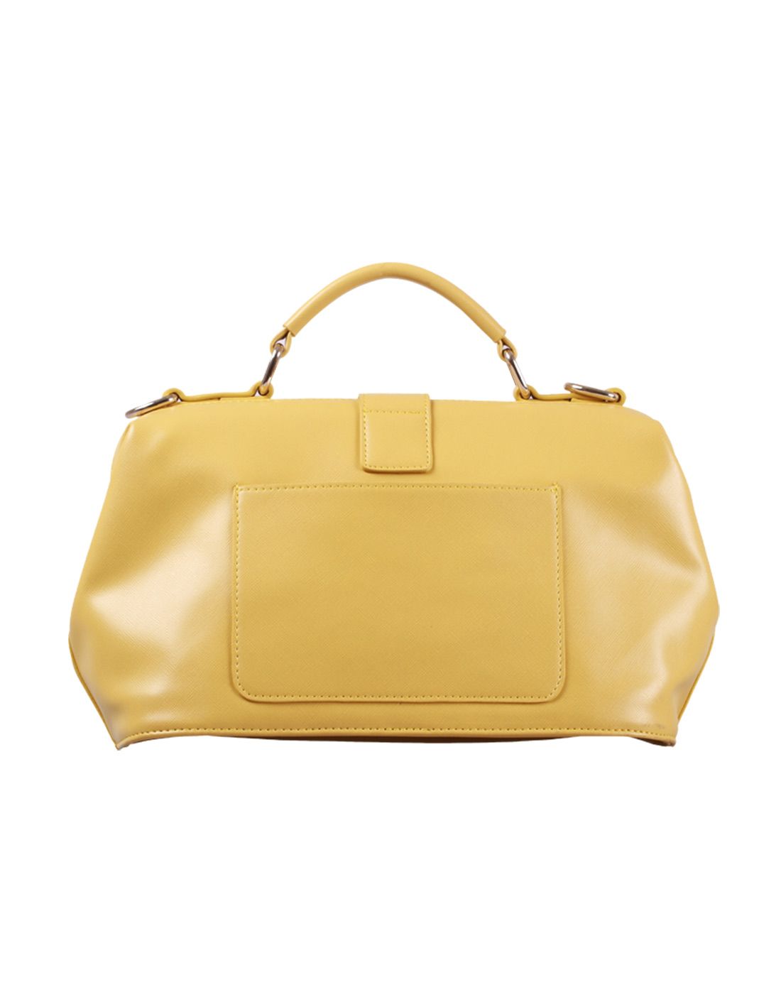 卡文女款黄色人造革包包