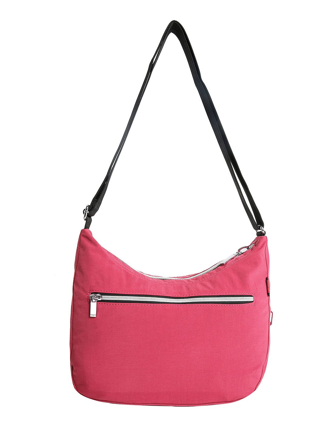 女玫瑰红布包水饺包单肩斜挎包