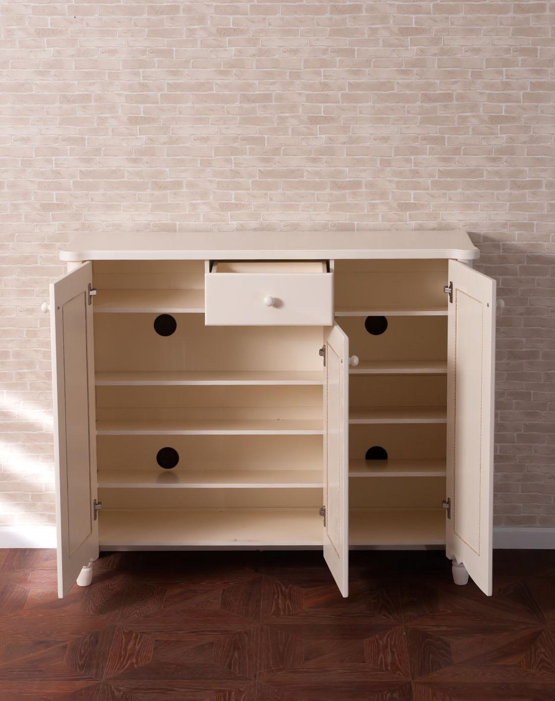 1.2米田园三门鞋柜