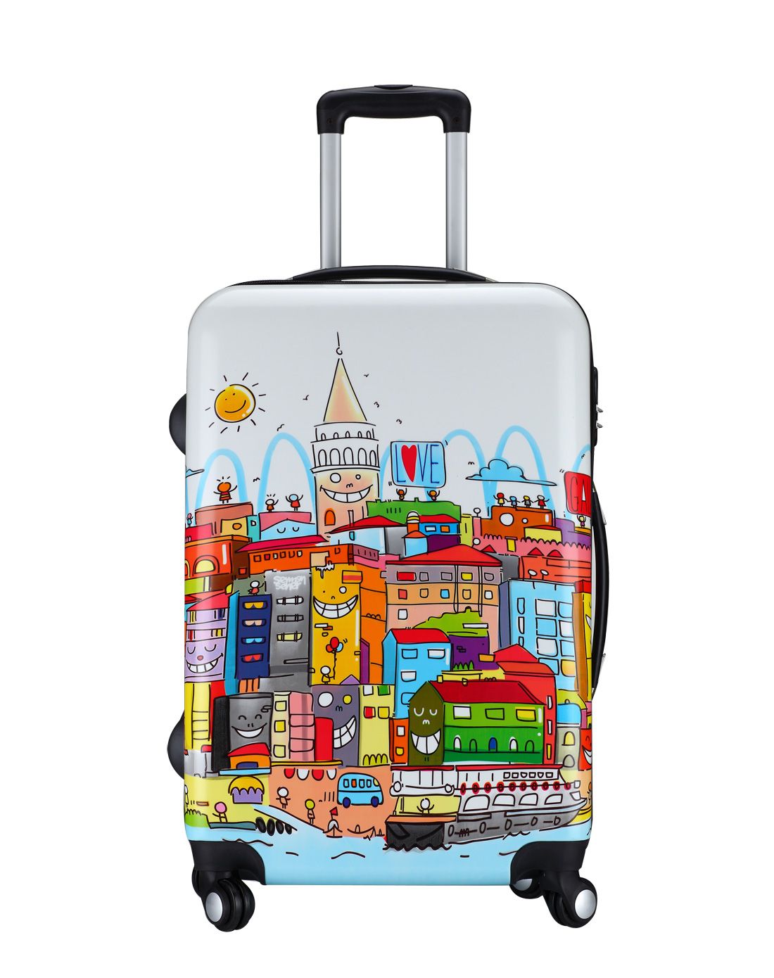 trablog潮流涂鸦24寸拉杆箱