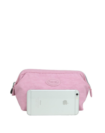 女款时尚休闲深粉紫纯色手拿包