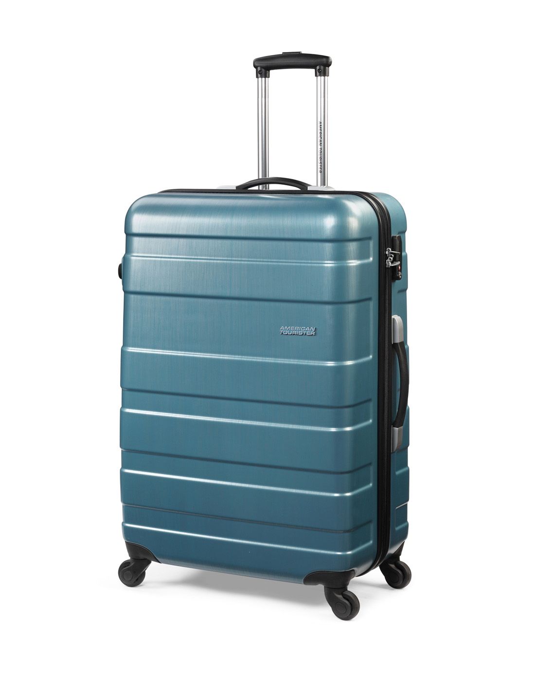 美旅金属拉丝商务24寸蓝色拉杆箱