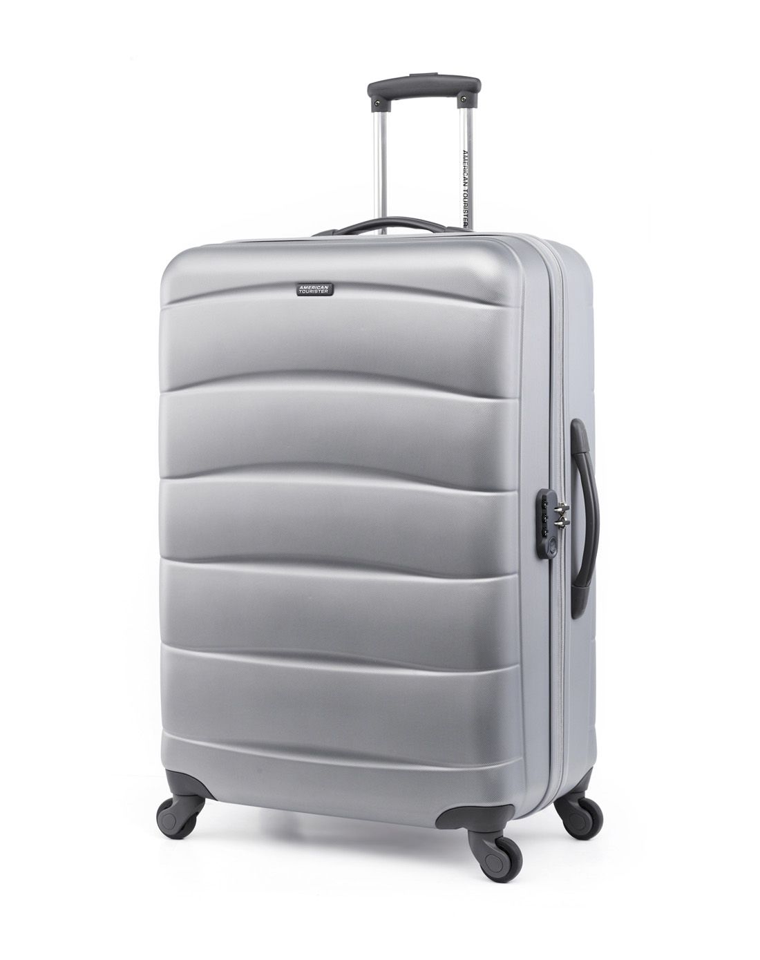 美旅大容量27寸银色万向轮拉杆箱