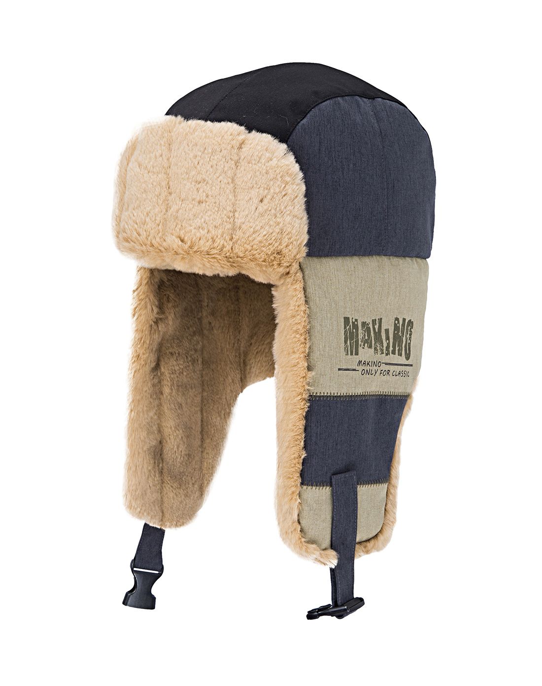 双耳防风保暖 女款黑色雪帽