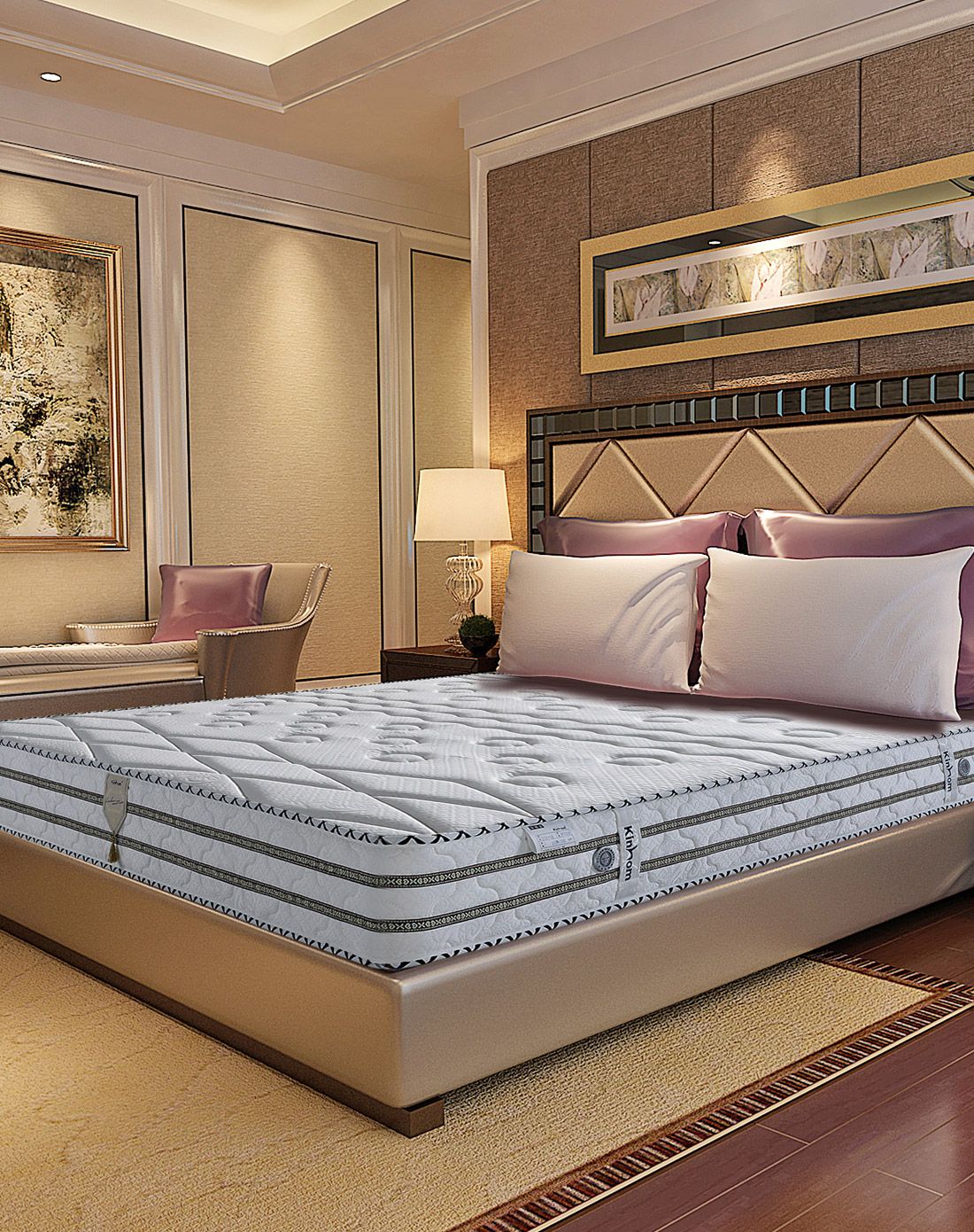 金海马kinhom家具专场针织布精钢圆网弹簧床垫 1.8*2.