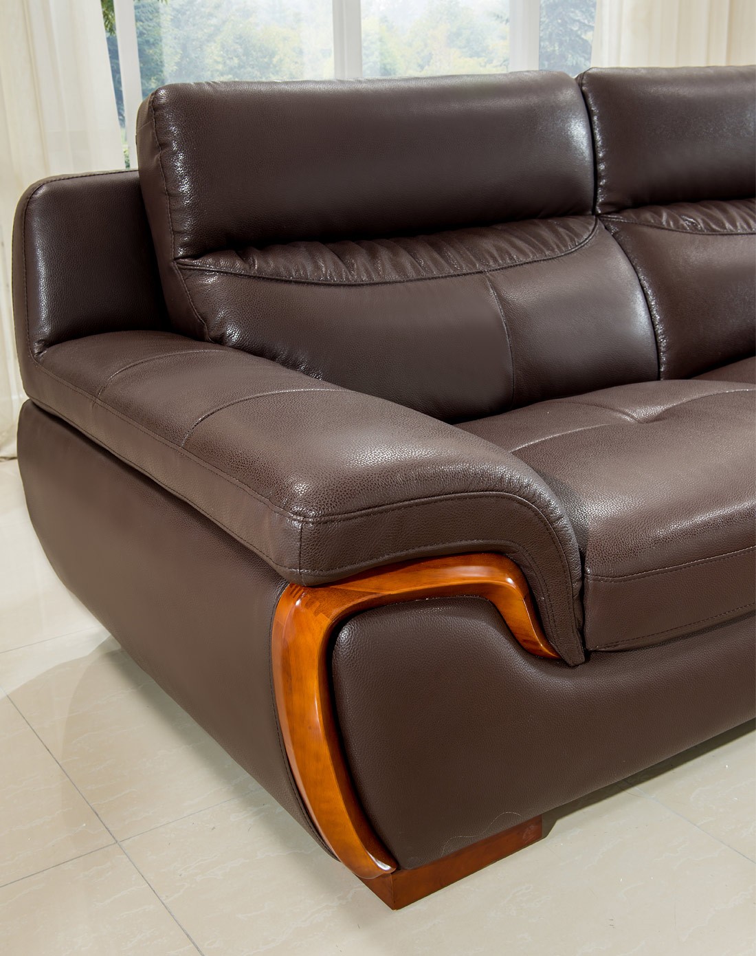 时尚大气头层真皮沙发1 3 贵妃(980kf)