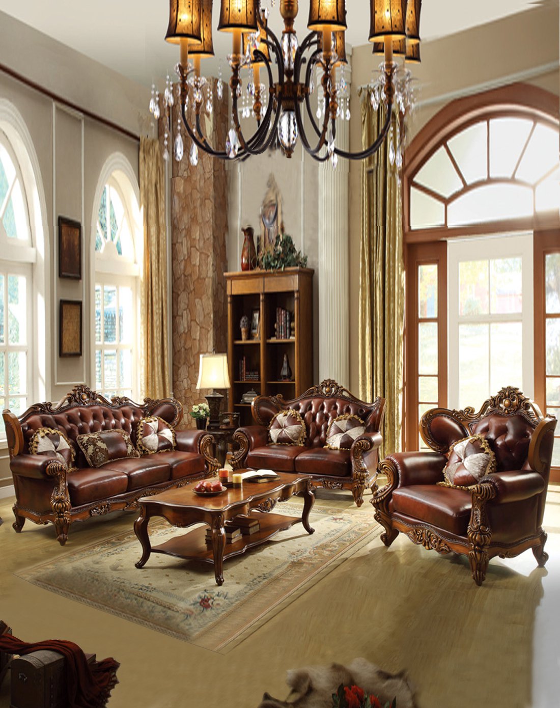 雅居格家具专场牛皮沙发组合1 2 3 奢华限量版 e5117e5117_唯品会