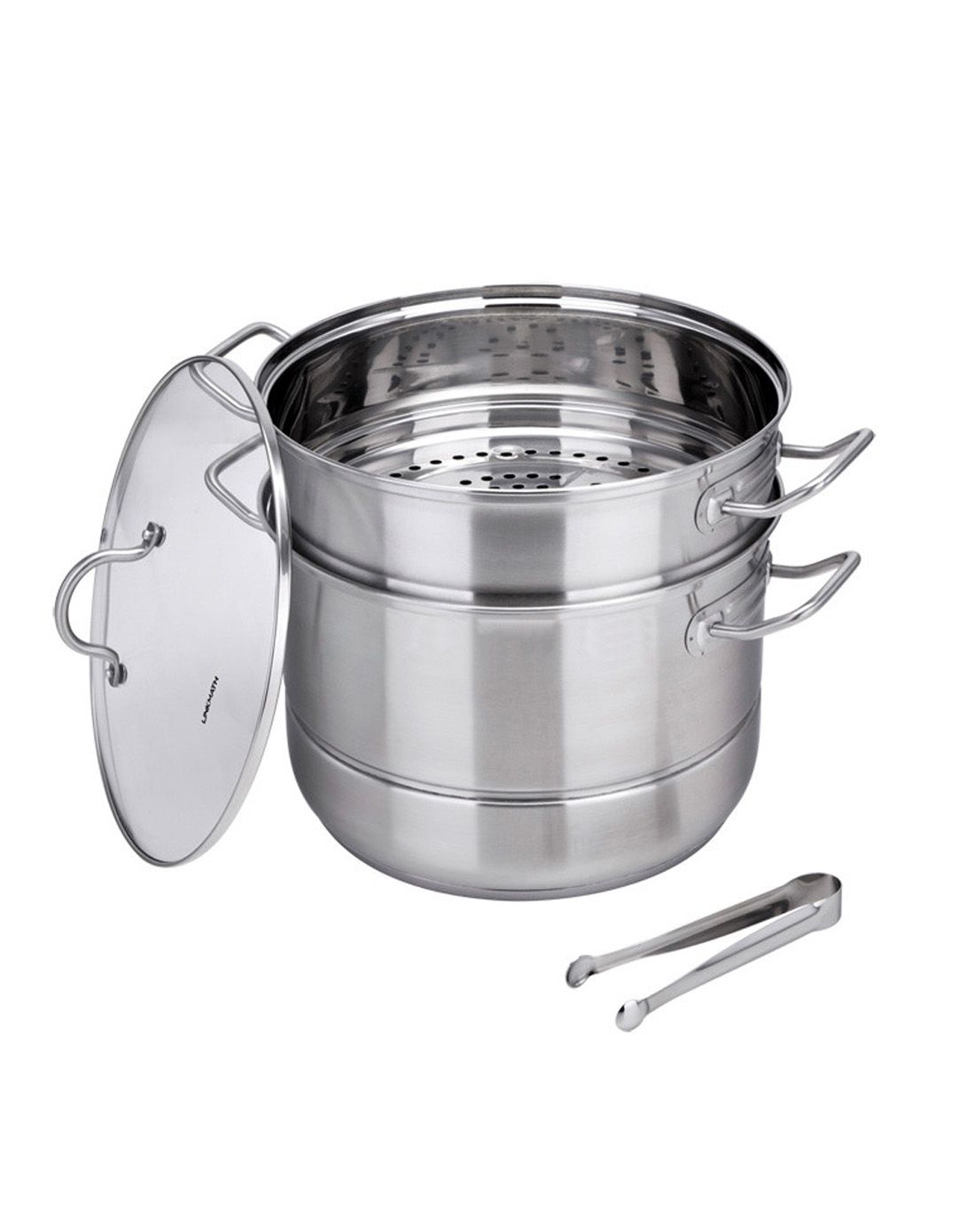 凌丰linkfair厨具专场彗智系列28cm不锈钢蒸锅五件套装lmzg-hz28t5