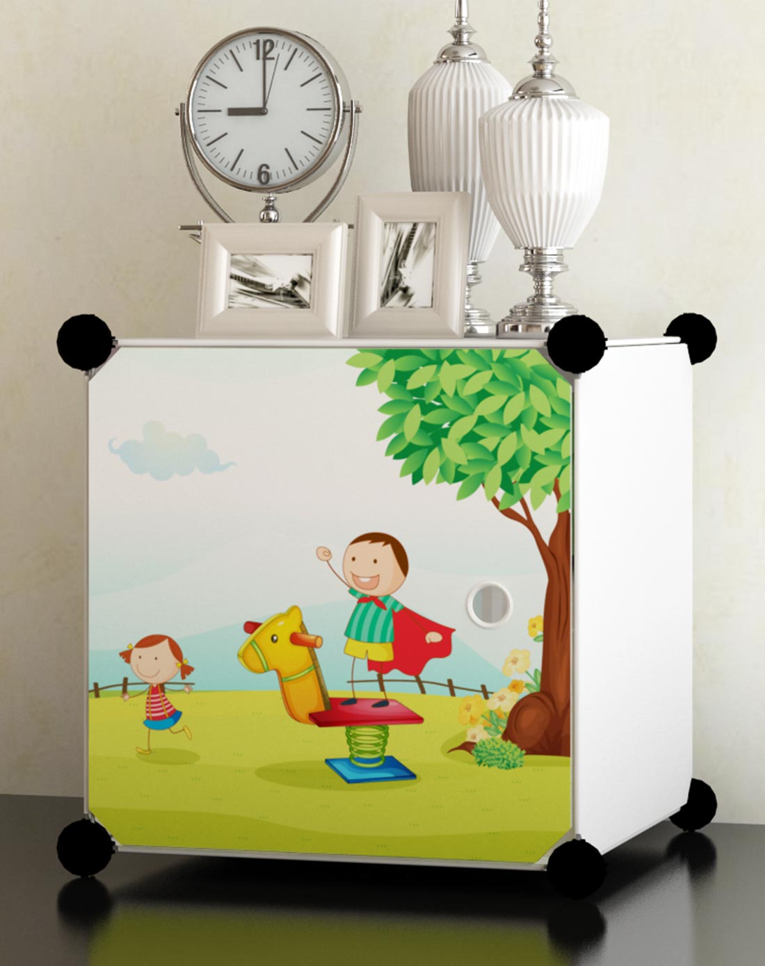 家世比homebi家具专场单格组合收纳柜彩色卡通hby1f10_唯品会