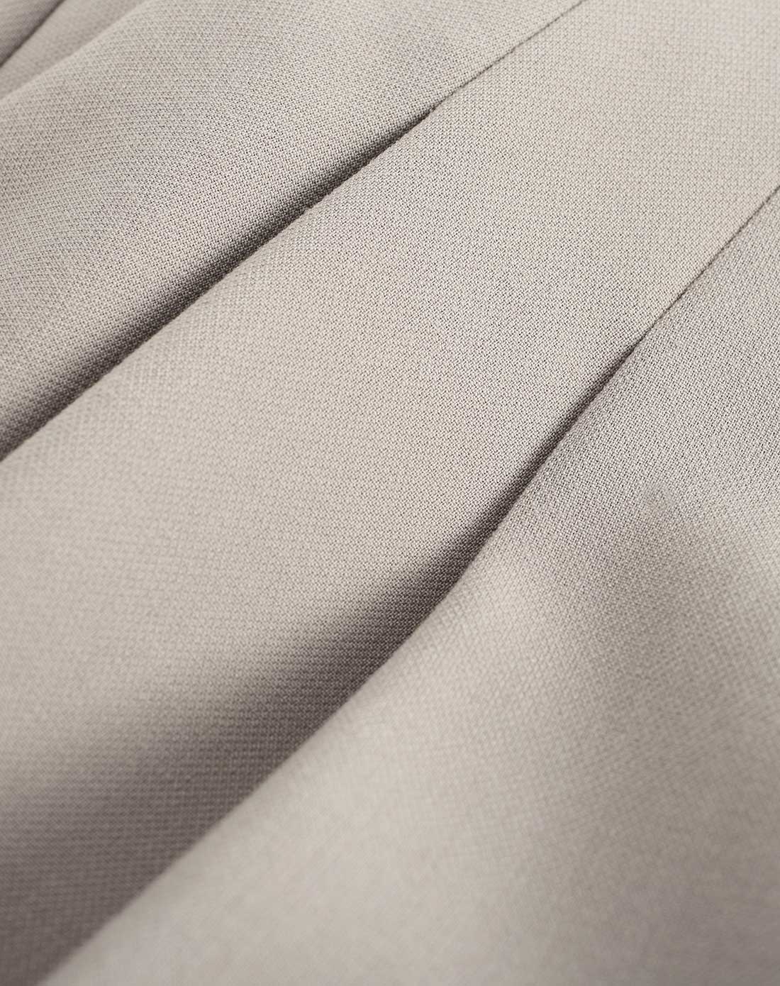 灰卡其修身百搭小脚休闲裤