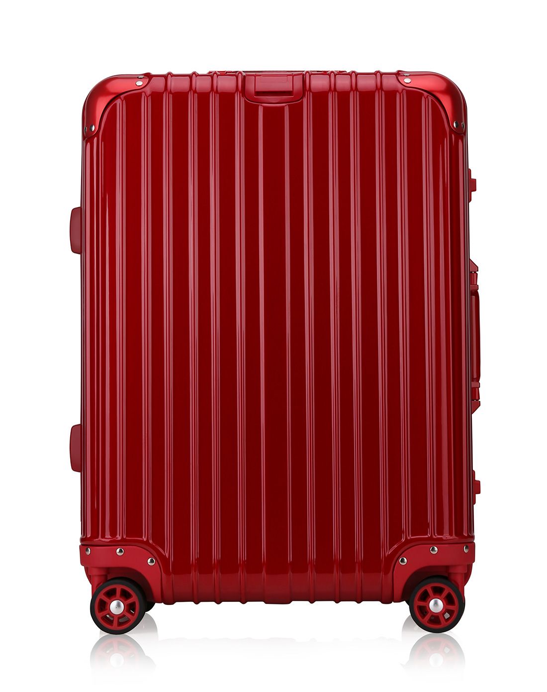 艾格森/aigson时尚铝框24寸红色旅行箱
