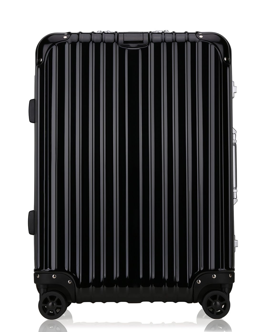 艾格森aigson拉杆箱专场艾格森/aigson时尚铝框24寸黑色旅行箱lk66-24