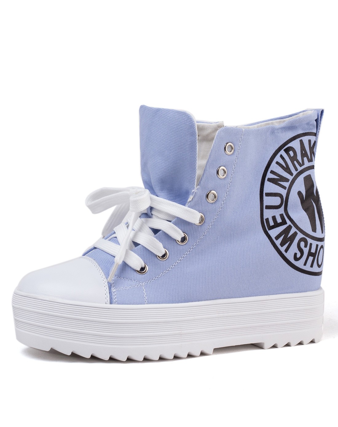 诗风sesofo蓝色牛皮/牛仔布/钻时尚休闲圆头成型底板鞋4k975-19nb01