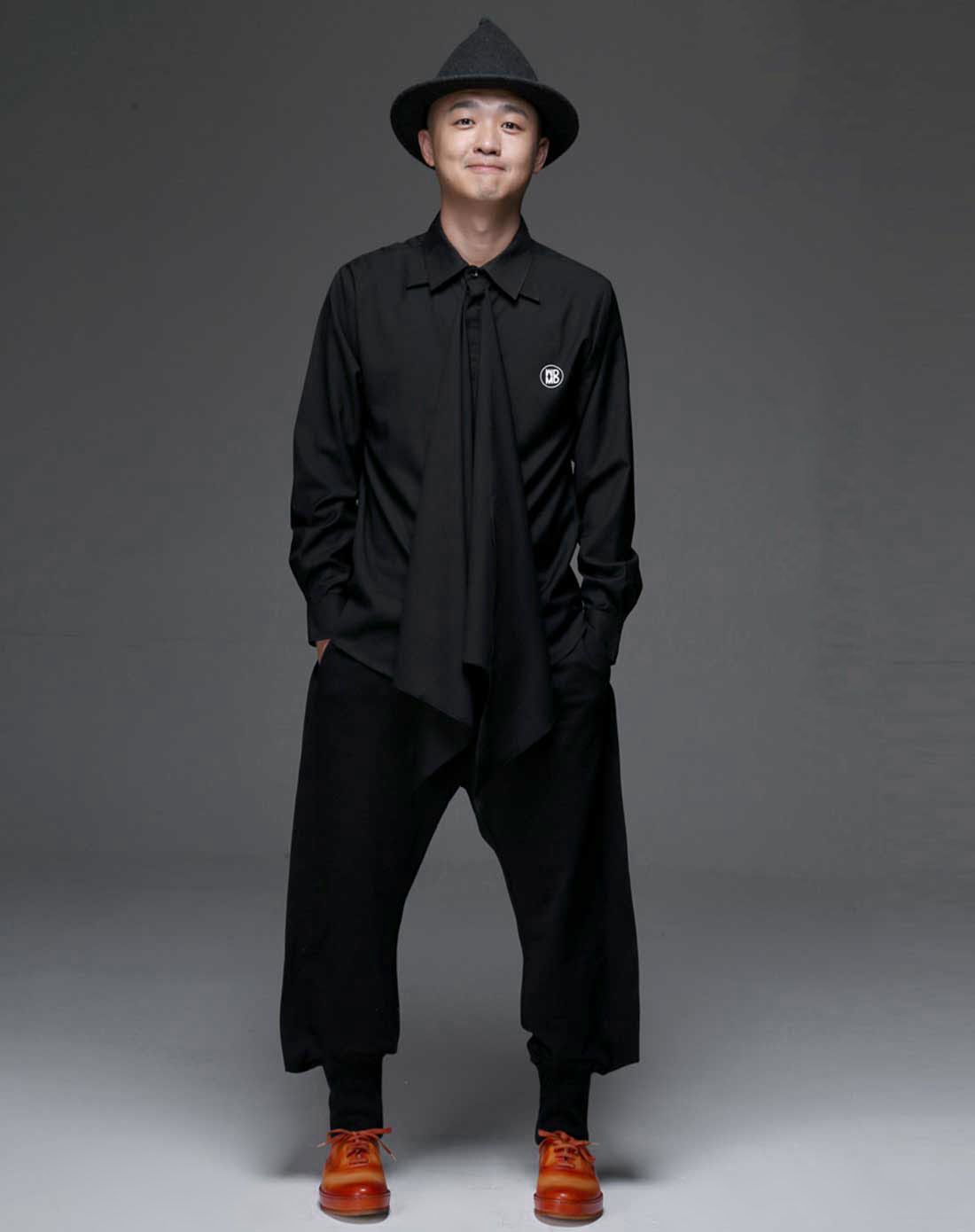 包贝尔自主品牌wdmd 极简街头主义黑色个性多穿法衬衫