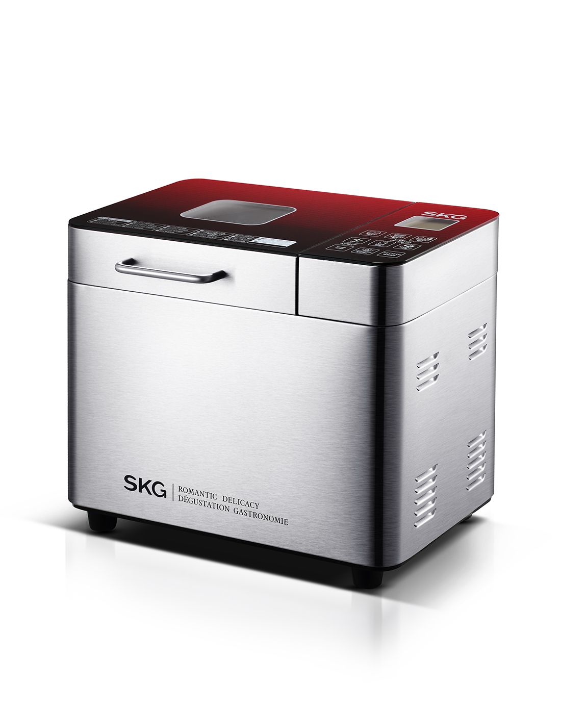 面包机 全拉丝不锈钢机身 米包菜单