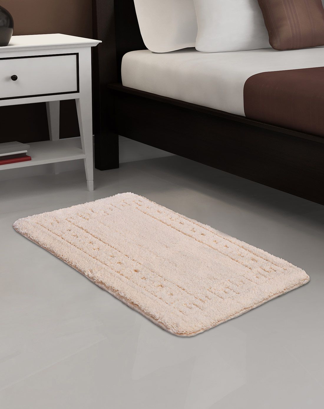 超细纤维地毯高贵香槟色花纹随机发货