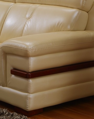 雅林家具专场高档沙发 头层黄牛皮沙发 尊贵生活系列 1 2 3组合米黄色