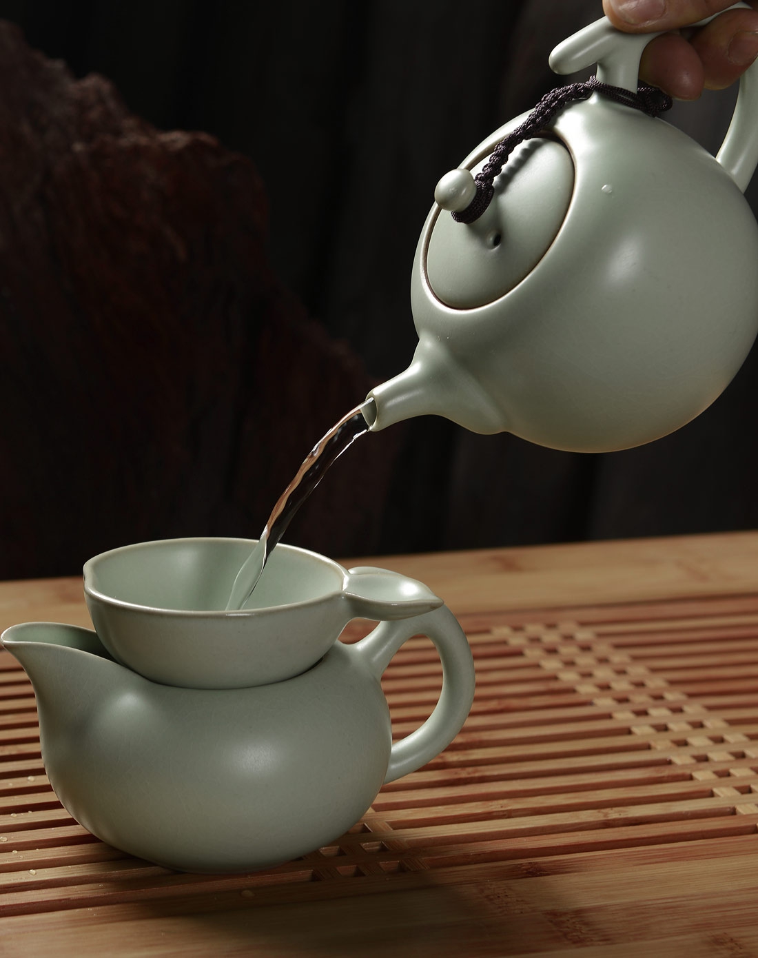 美人壶10头汝窑套装茶具礼盒装