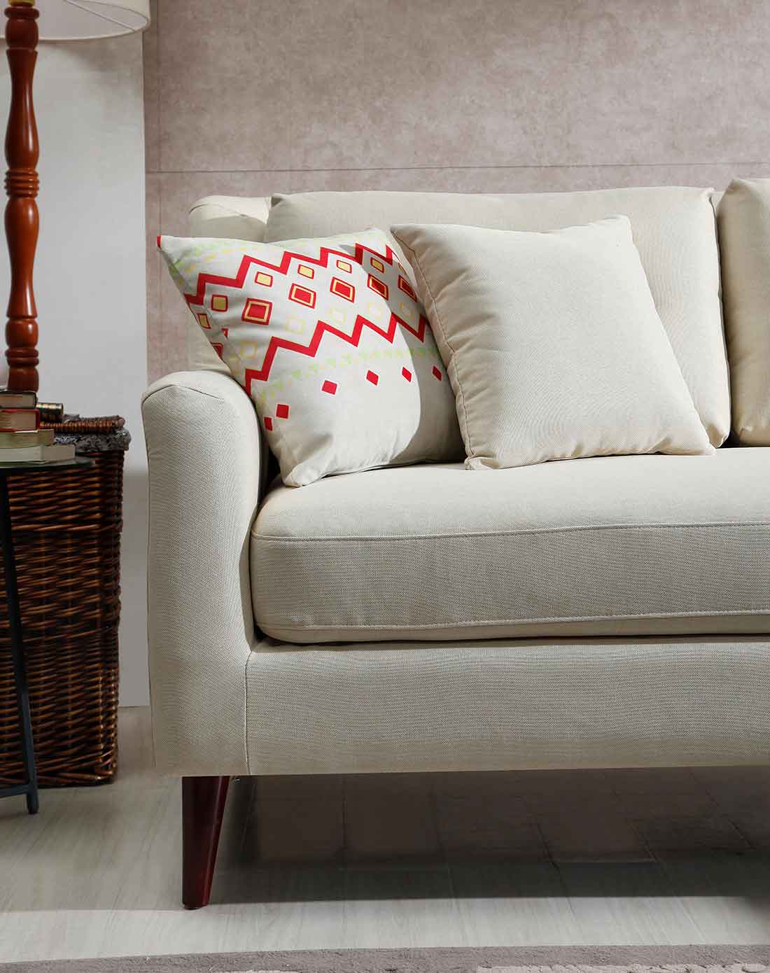 layte莱特布艺全拆洗-3 左贵妃沙发-白色