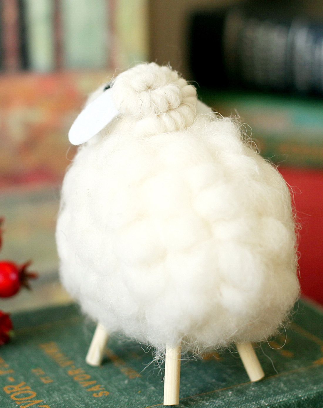 3件套 手工制作羊毛毡可爱绵羊羊摆件